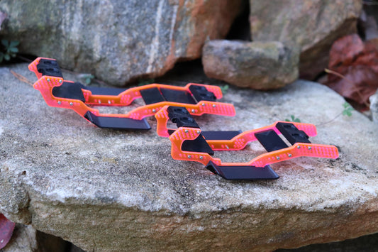 Karnage RC Gear ALIEN V3.1 Reissue SCX24 Chassis Builder's Kit - Transparent Neon Pink- Choose your wheelbase length