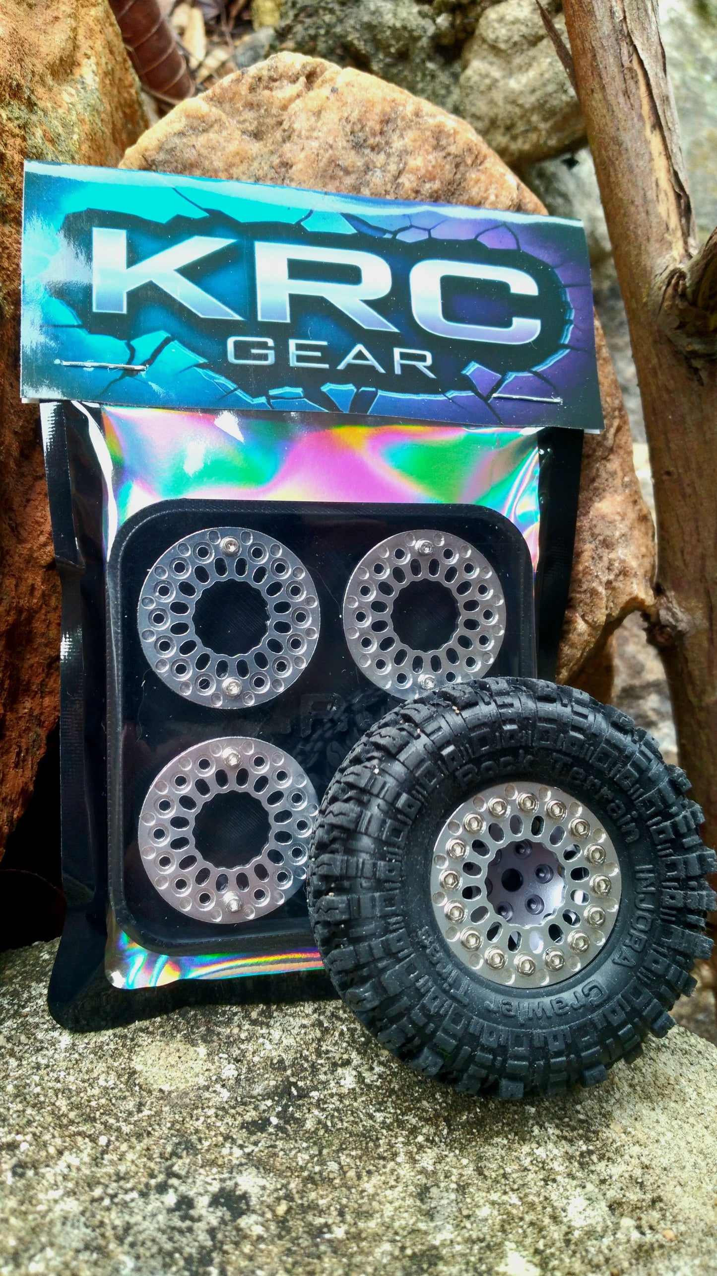 KRC "Holeshot" Beadlock Rings for Injora/MOFO 16 Bolt 1.0" Wheels