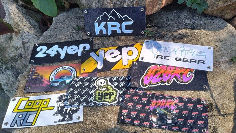 Custom Order - Personalized 1:18/1:24 Scale Shop Banners - Upload your logo!