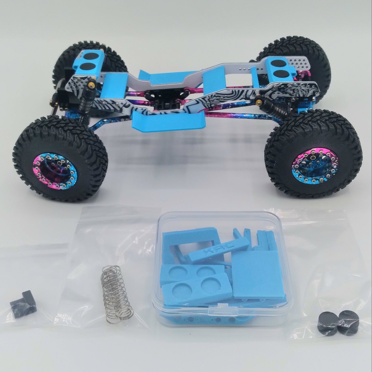 Karnage RC Gear Custom Built Complete SCX24 Roller Chassis #3 -Read for build details