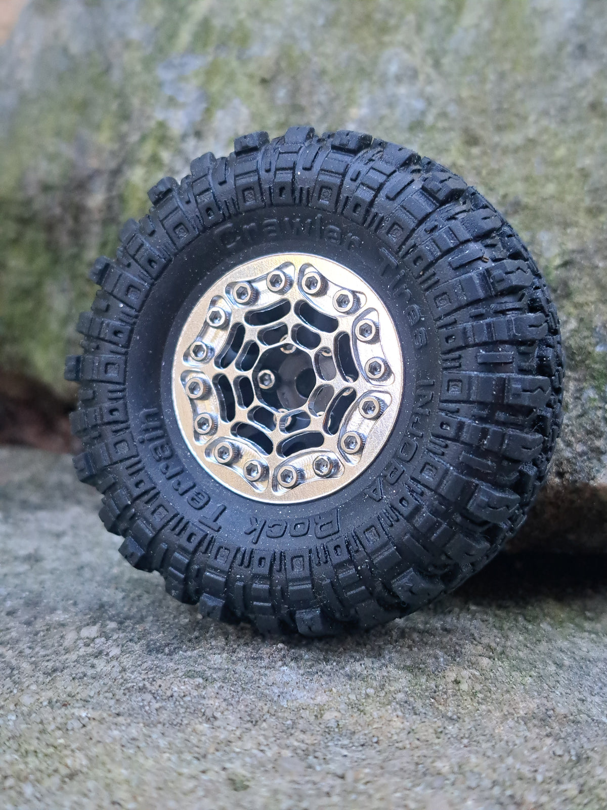 KRC 1.0" - "ROCK WEBZ" Beadlock Rings - 2026 Halloween Edition - Fits Injora/Mofo 16 bolt 1.0" beadlock wheels