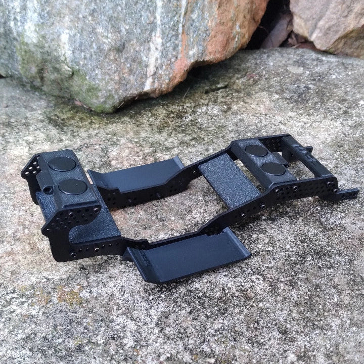 Karnage RC Gear Alien V3 BLACK Anodized Aluminum Chassis Kits for SCX24 - NEW - Your choice of chassis parts color.