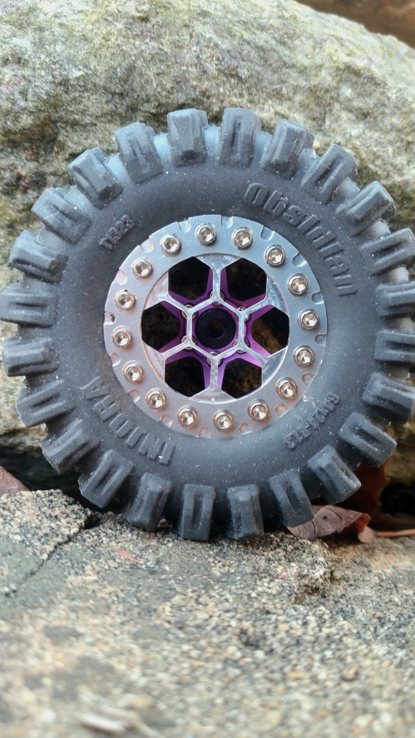 KRC "Hexed" 1.3" Beadlock Rings -Fits Injora 16 Bolt 1.3" Wheels