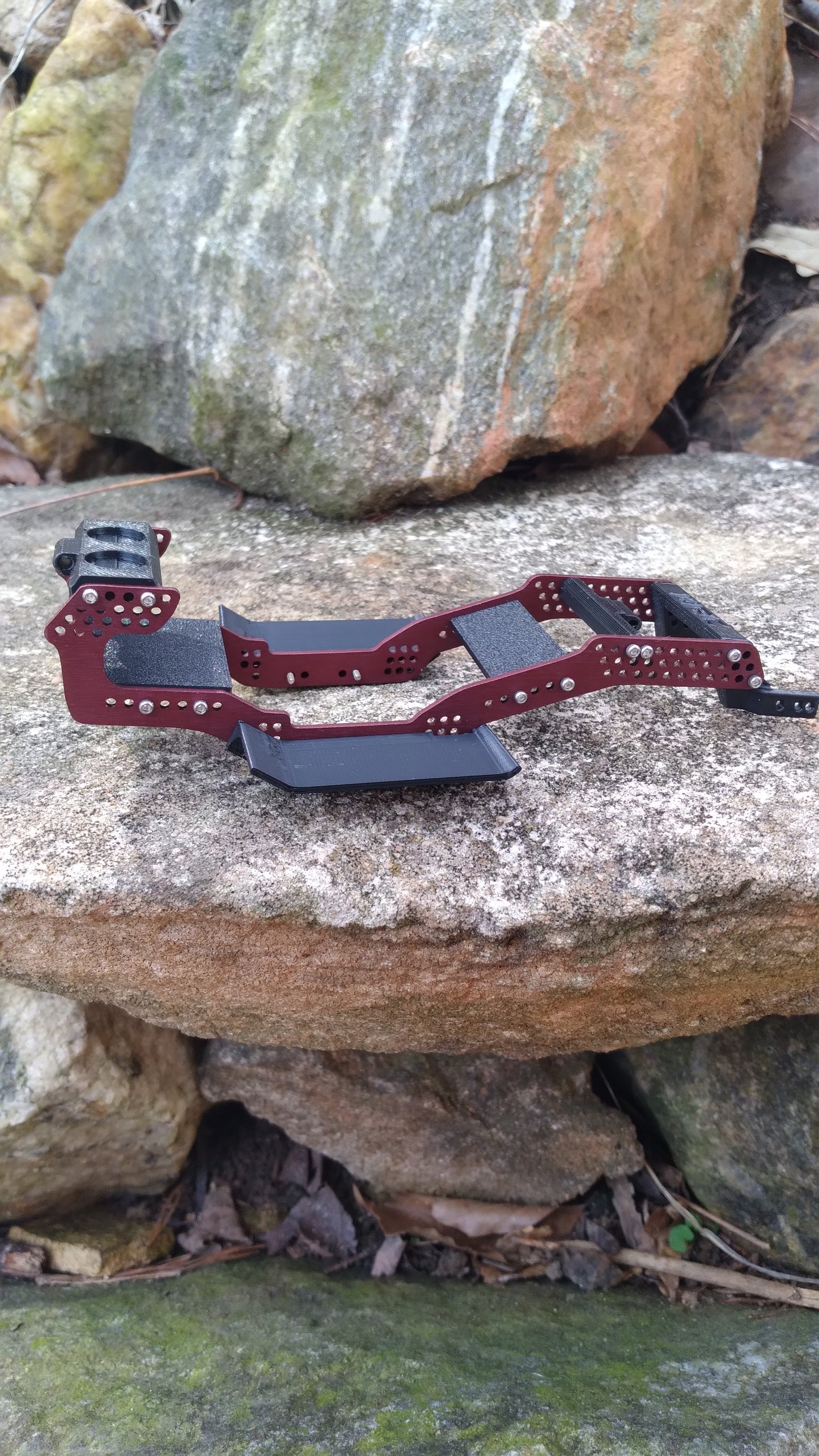 *Limited Edition KRC Alien V3 Anodized DARK CRIMSON RED Aluminum Chassis Kits for SCX24