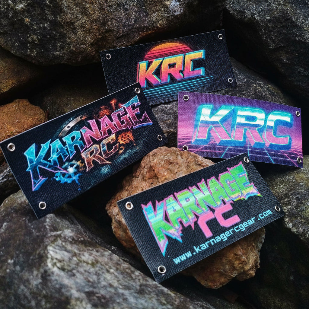 Karnage RC Gear 1:18/1:24 Scale Shop Banners - 4 Pack