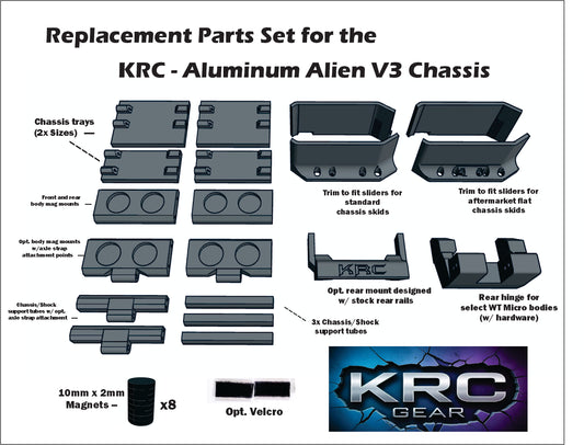 KRC Alien V3 Chassis Replacement Parts Set - *Choose Version*