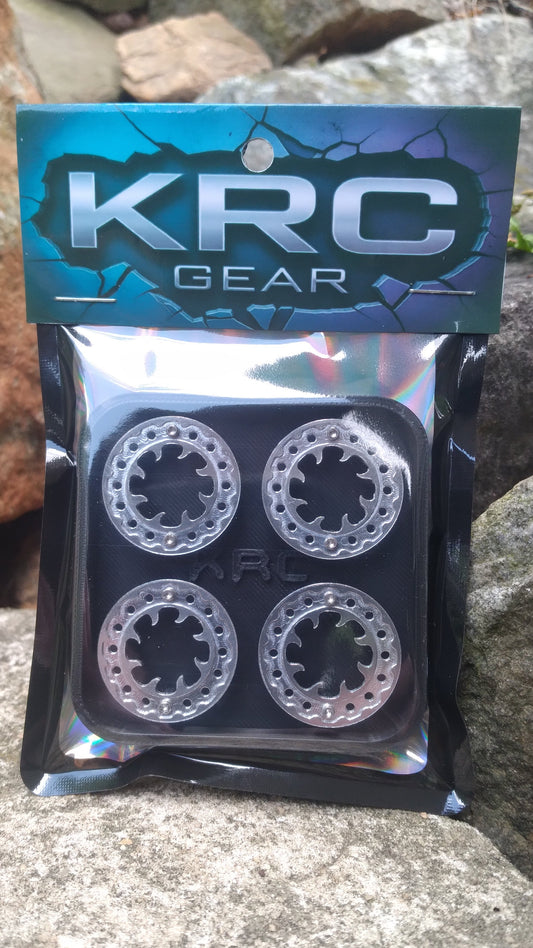 KRC 1.0" - "Snare" Beadlock Rings - Fits Injora/MOFO 16 bolt 1.0" wheels for 1:24 scale RC Crawlers