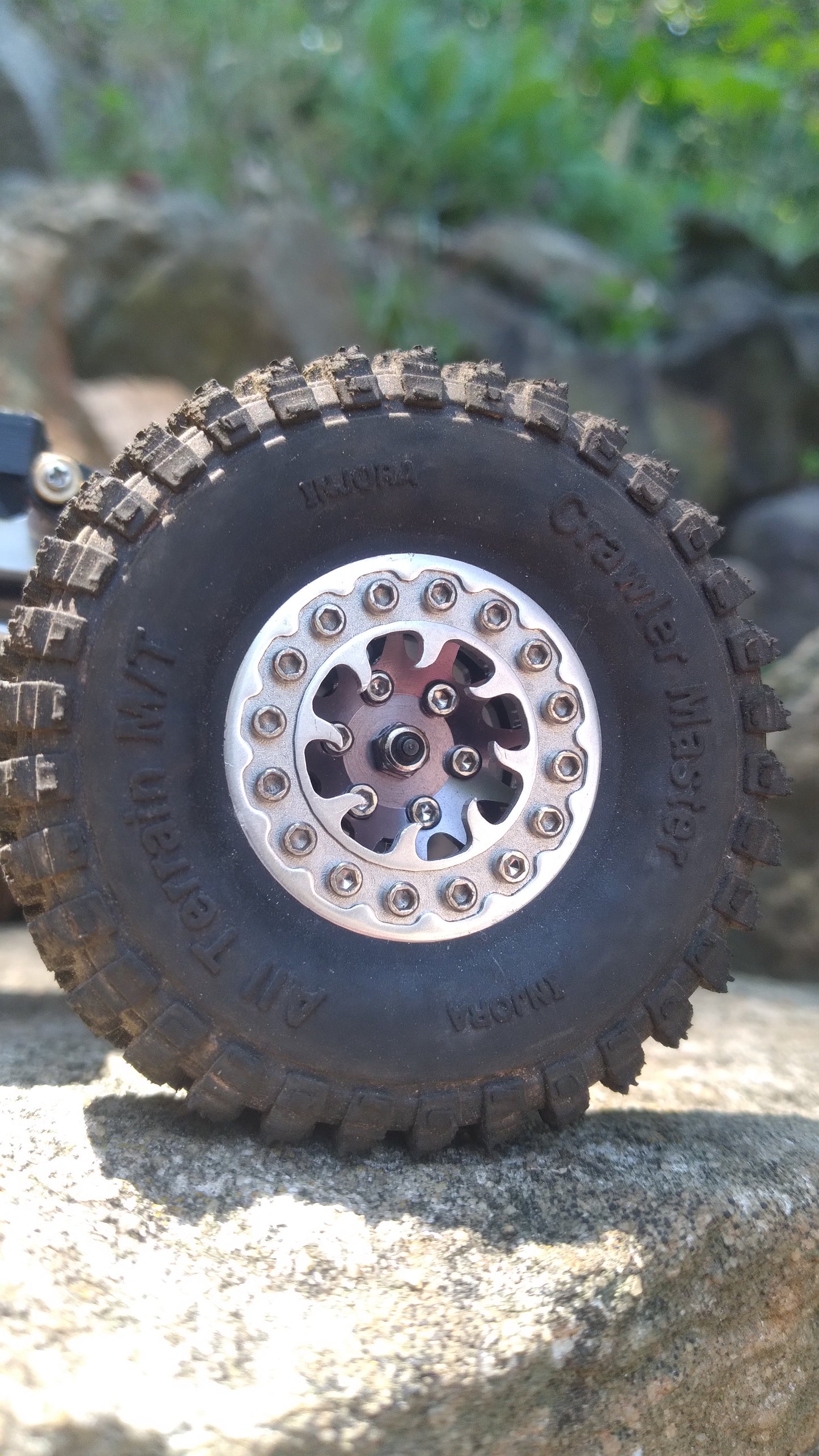 KRC 1.0" Beadlock Rings -"Snare" design- Fits Injora/MOFO 16 bolt 1.0" wheels for 1:24 scale RC Crawlers