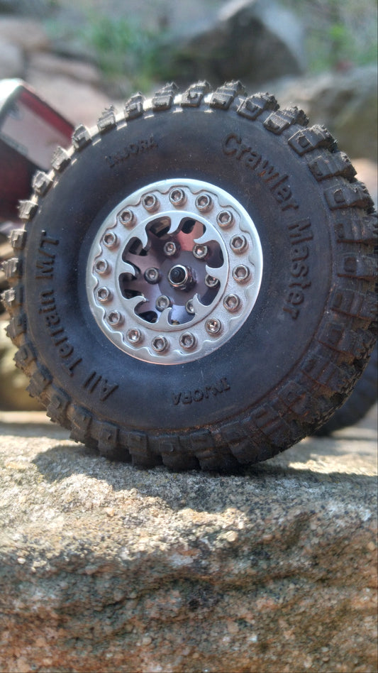 KRC 1.0" - "Snare" Beadlock Rings - Fits Injora/MOFO 16 bolt 1.0" wheels for 1:24 scale RC Crawlers