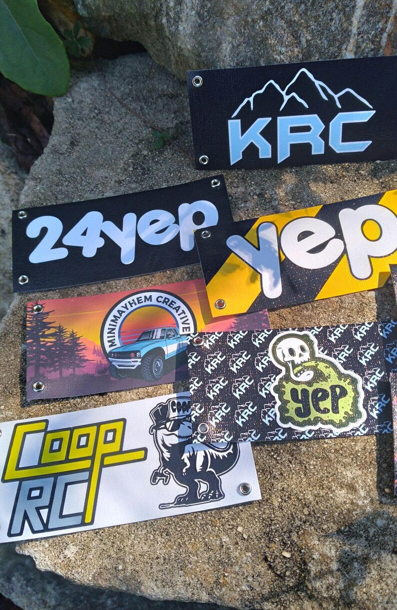 Custom Order - Personalized 1:18/1:24 Scale Shop Banners - Upload your logo!