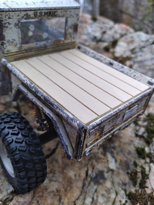 Wood bed insert for WT_Micro SCX24 SWB Willys Jeep bodies