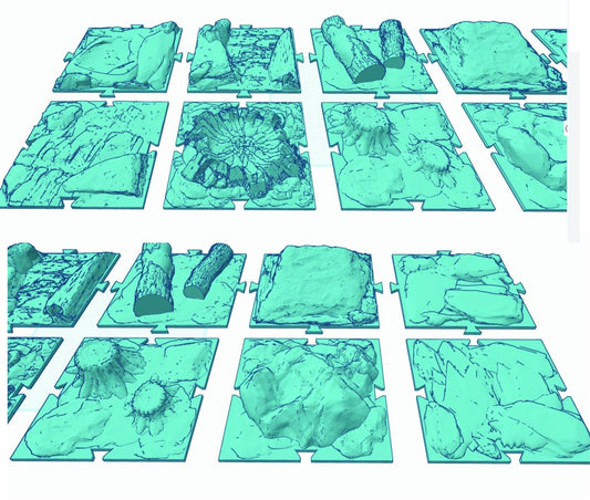 3D Print File EXPANSION Pack (10 Files) for the KRC 3D Print Rock Crawling Course - Digital File Download -Purchase is for Files only