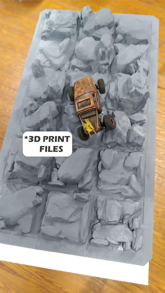 1:24 Scale Modular 20"x38" RC Rock Crawling Course 3D Print FILES -Digital File Download - Designed by KRC Gear -*Purchase is for Files only