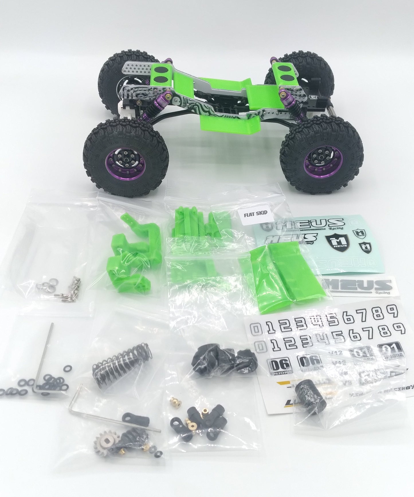 Karnage RC Gear Custom Built Complete SCX24 Roller Chassis #2 - Read for build details