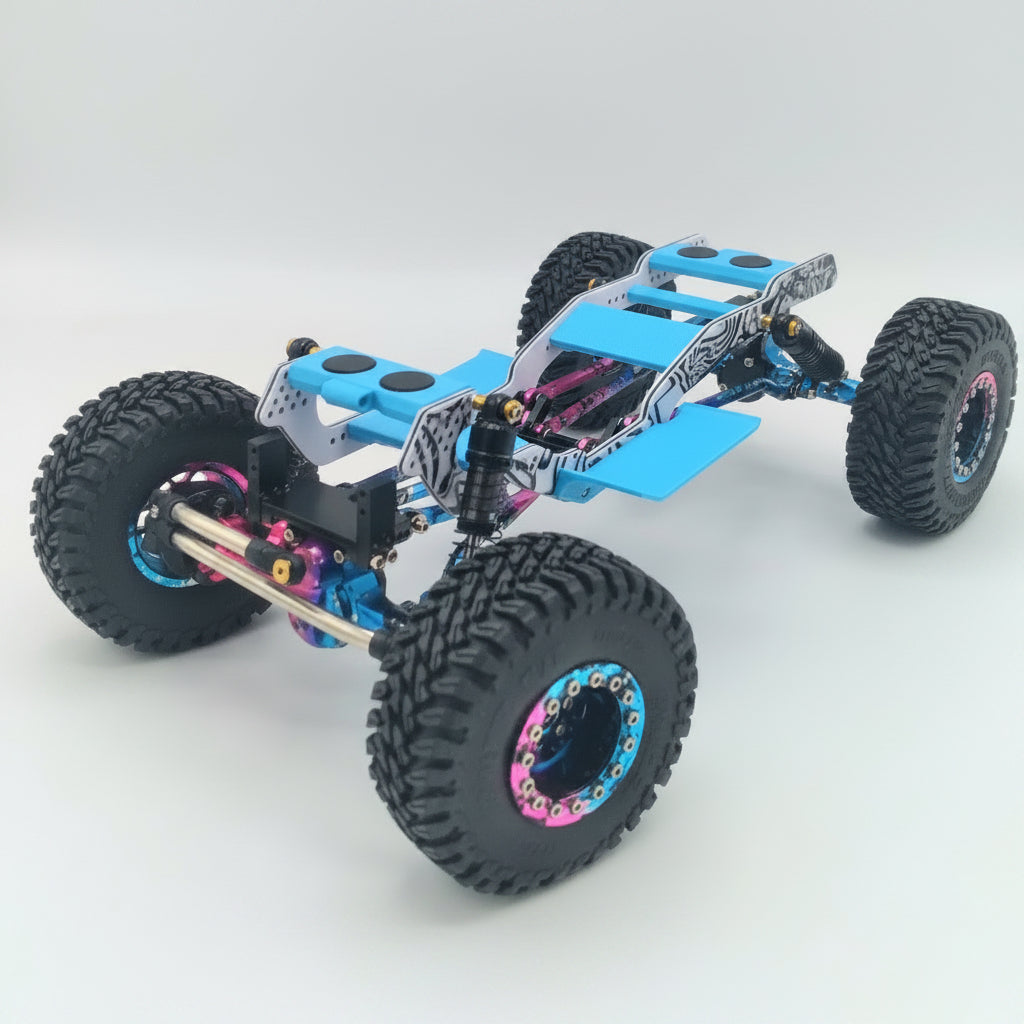 Karnage RC Gear Custom Built Complete SCX24 Roller Chassis #3 -Read for build details