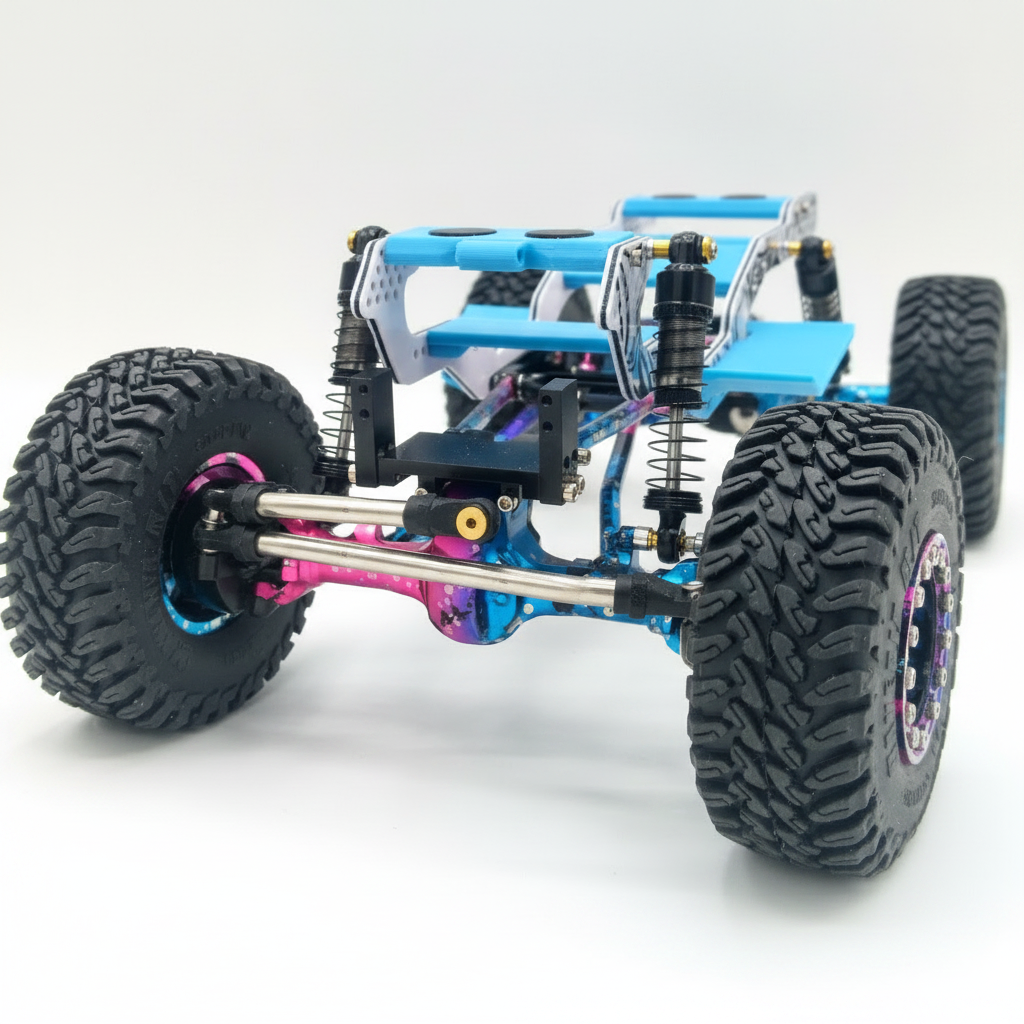 Karnage RC Gear Custom Built Complete SCX24 Roller Chassis #3 -Read for build details